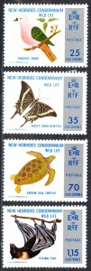 New Hebrides, British Sc# 183-186 MNH 1974 Nature Conservation