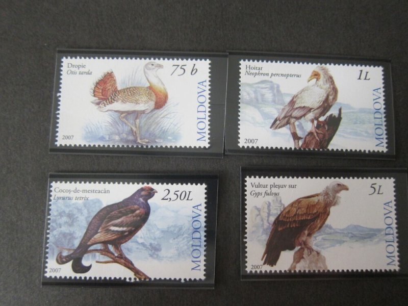 Moldova 2007 Sc 564-7 Bird set MNH