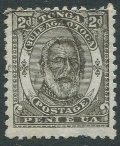 Tonga 1892 SG11 2d olive King George I #3 FU