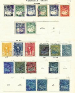VENEZUELA 1880s/1930s M&U On Ideal Pages(60+Items)BT352