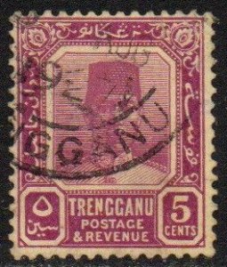 Malaya - Trengganu Sc #26 Used