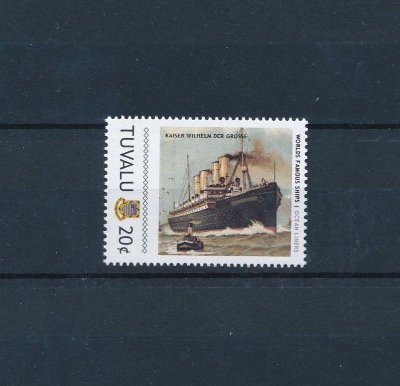 [81258] Tuvalu 2011 Ships Boats Kaiser Wilhelm der Grosse Ocean Liners MNH