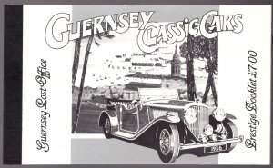 1994 Guernsey 531a-35a postage stamp prestige booklet of Classic Cars  MNH cv$20