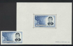 MONACO #596 var Mint NH - 1964 Kennedy Issue