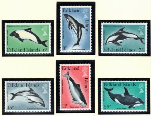 FALKLAND ISLANDS 1980 Dolphins & Porpoises; Scott 298-303, SG 371-76; MNH