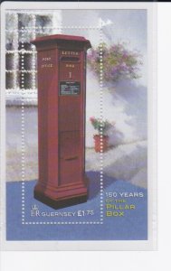 Guernsey # 768, Pillar Boxes 150th Anniversary, Souvenir Sheet, Mint NH 1/2 Cat.