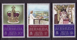 Bermuda-Sc#347-9- id9-unused NH set-QEII-Visit-1978-
