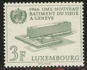 Luxembourg Scott 434 MNH** 1966 WHO stamp