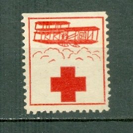 JAMAICA 1915 RED CROSS LABEL FOR HELPING JEWS in POLAND...TYPE 1...UNUSED