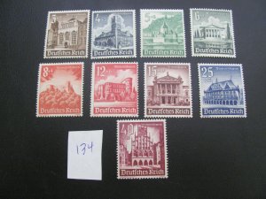 Germany 1940 MNH SC B177-185 SET VF/XF 40 EUROS (134)