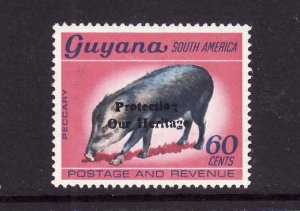 Guyana-Sc#752a-unused NH-watermarked-Peccary-Animals-1984