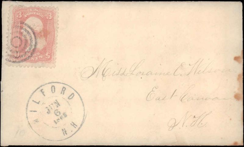 United States, New Hampshire, 1861-8 Issue