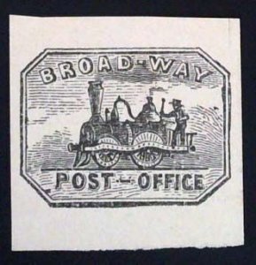 Scott#26L Local - L80 Design  - Forgery C - Broad Way Post Office, NY