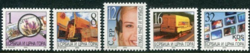 Yugoslavia / Serbia 2003 ☀ Postal Services Mi 3133-37 ☀ MNH**