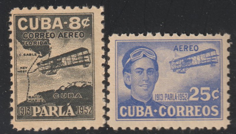 1952 Cuba Stamps First Flight Key West-Havana Complete Set MNH