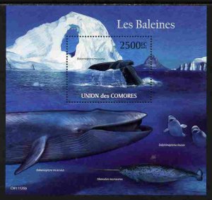 Comoro Islands MNH S/S Whales 2011