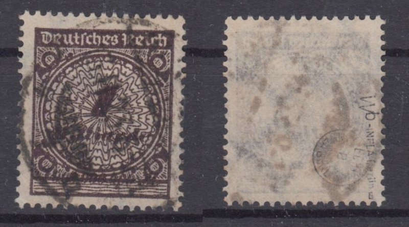 Germany 1923 Sc#294 VAR Mi#325 AWb better shade used signed BPP (DR1666)