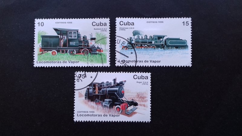 Cuba 1996 Steam Railway Locomotives Used