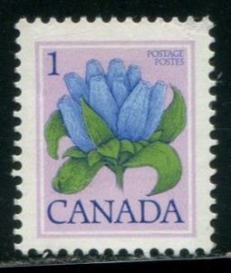 781 Canada 1c Floral Defin -  Bottle Gentian, used