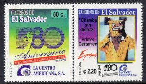 1025 - El Salvador 1995 -80th Anniversary of La Centro Americana S.A. - MNH Set