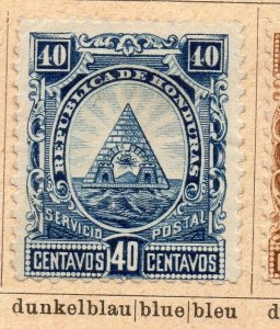 Honduras 1890 Early Issue Fine Mint Hinged 40c. NW-11879