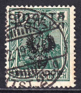 GERMANY SCARCE POLAND POCZTA POLSKA EAGLE OVERPRINT #3 CDS F/VF SOUND