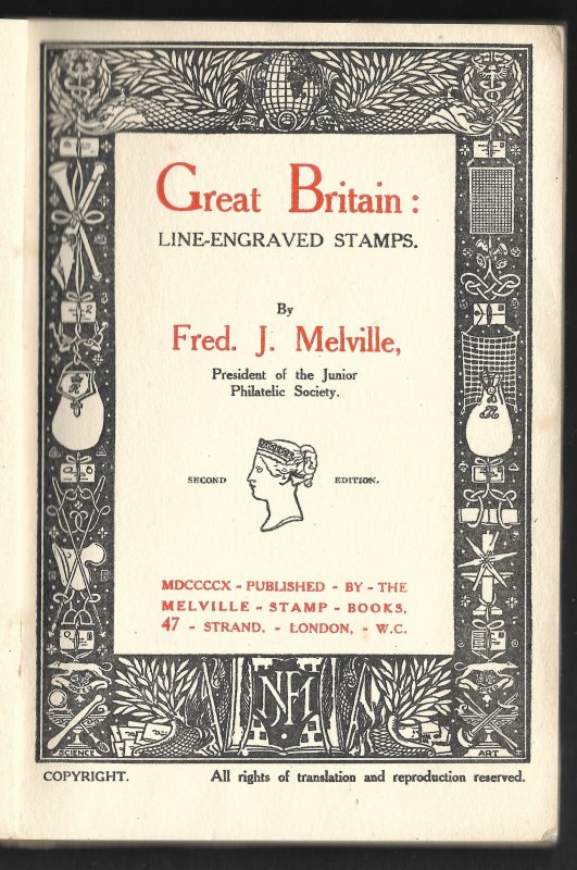 Doyle's_Stamps: Melville's 1910 Great Britain Line Engraved Stamps, 2nd Edition