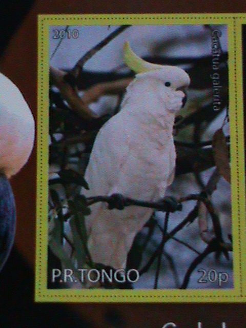 ​TONGA STAMP-SULPHUR CRESTED COCKATOO  PARROT-MNH STAMP SHEET