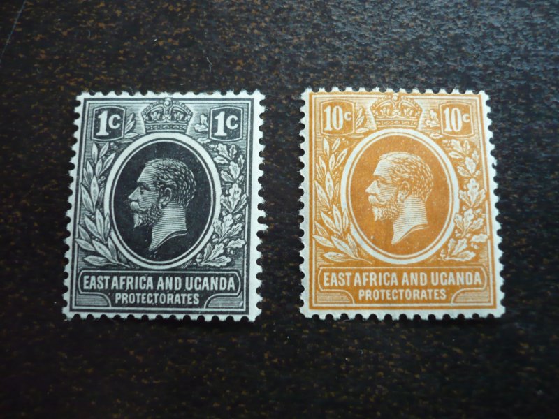 Stamps - East Africa Uganda - Scott# 40-43 - Mint Hinged Part Set of 2 Stamps