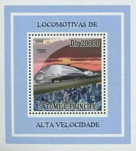 V150 High Speed Locomotive Mini Sov. Sheet MNH