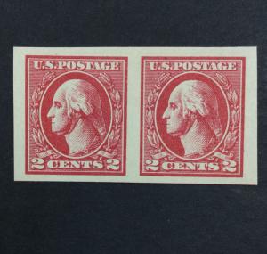 US #534A IMPERF PAIR MINT OG NH XF $190 LOT #5642