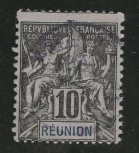 Reunion CFA Scott 39 used 1892-1905 stamp