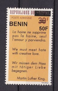 BENIN 2007 2009 Mi 1589 50F Val. €30 MARTIN LUTHER KING OVERPRINT OVERLOADED MNH-