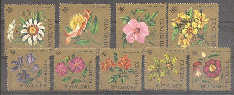 Burundi 1966 Flowers, MNH   S.369