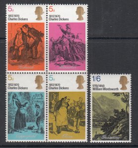 Great Britain 617-621 MNH VF