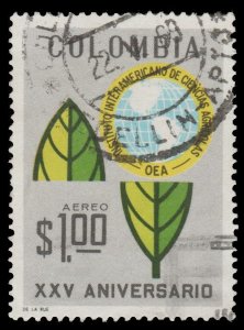 COLOMBIA 1968 SCOTT # C511. USED. # 3