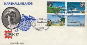 Marshall Islands, First Day Cover, Aviation, Women