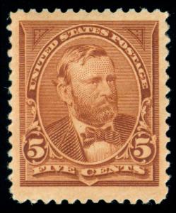 MOMEN: US STAMPS #255 MINT OG H XF JUMBO