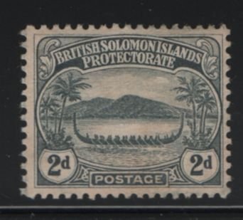 Solomon Islands 1908-11 MH Sc 10 2p War canoe