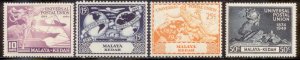 Malaya Kedah 1949 SC# 57-60 MLH-OG E28