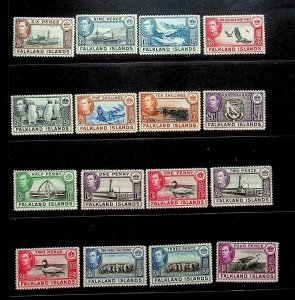 FALKLAND ISL. Sc 84-96 NH ISSUE OF 1938 - COMPLETE SET