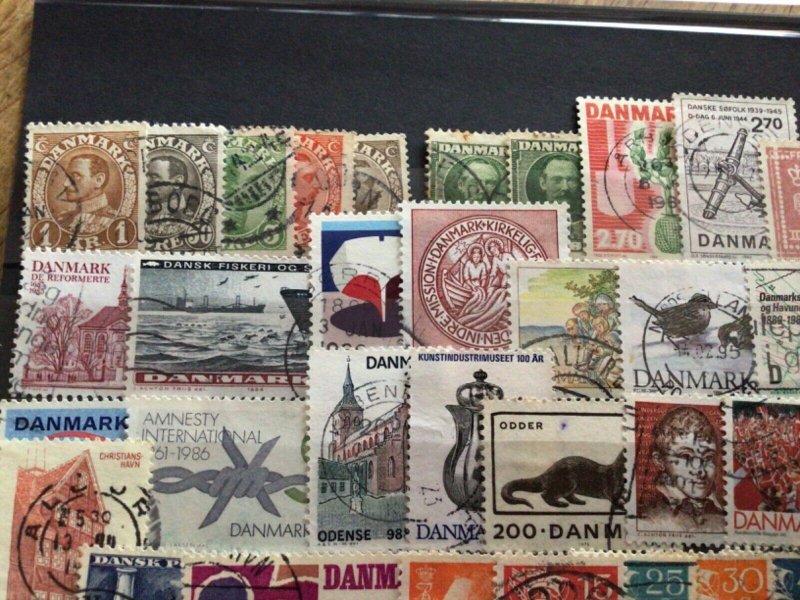 Denmark mounted mint or used stamps  A12358