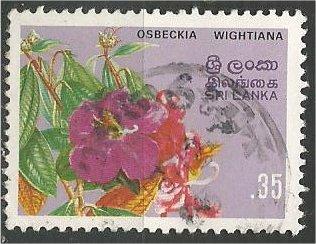 SRI LANKA, 1982, used 35c, Flowers, Scott 628