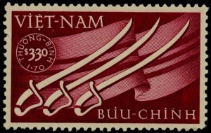 South Vietnam B2 MNH Sabers & Flag, Wounded Soldiers Aid Organization