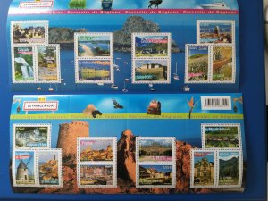 France 2 minisheets 2007+2008 CV: € 35