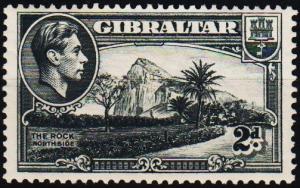 Gibraltar. 1938  2d S.G.124a Mounted Mint