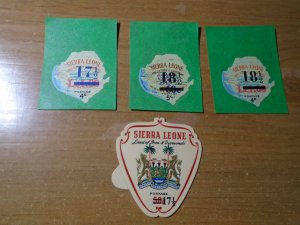 Sierra Leone  #  333-36  Pelable paper
