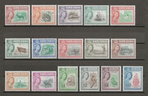 NORTH BORNEO 1961 SG 391/406 MNH Cat £180