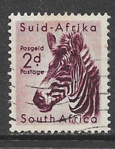 South Africa 203: 2d Mountain Zebra (Equus zebra), used, F-VF