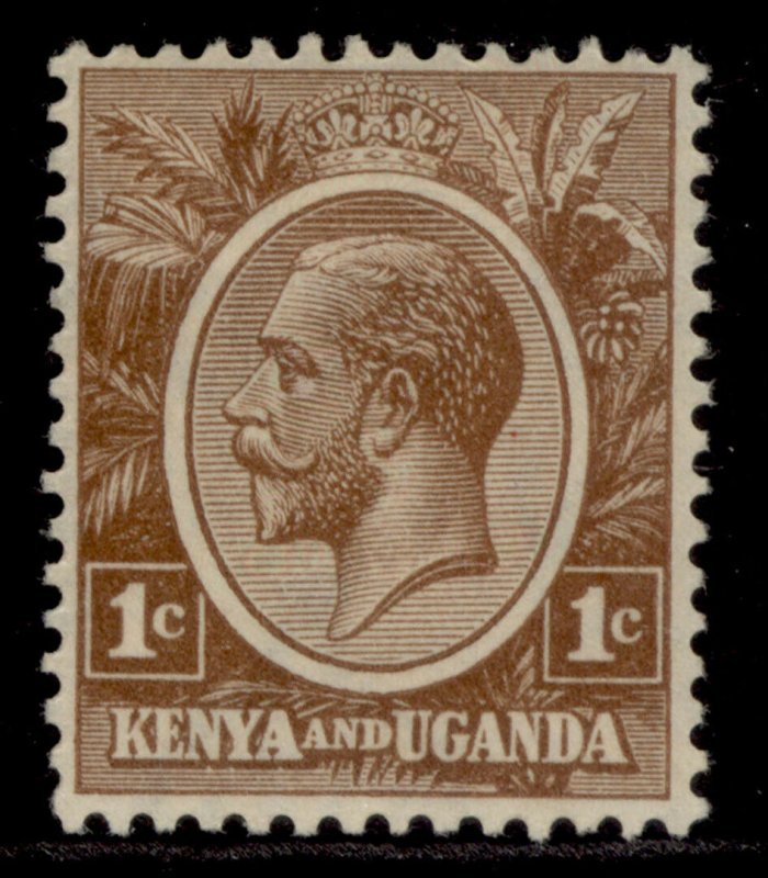 KENYA and UGANDA GV SG76, 1c pale brown, M MINT.